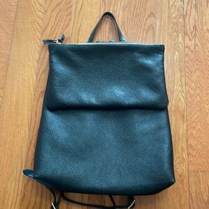 Clare V Black Agnes Backpack